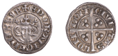 Edward I (1272-1307), New coinage, Penny, class 7b, London, rose on breast, tall crown, square chin, double-barred...