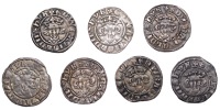 Edward I (1272-1307), New coinage, Pennies (7), class 9b1 (5), all London, crown with large spear-heads, star on...