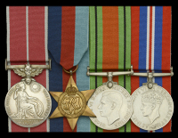 A Second War B.E.M. group of four awarded to Sergeant E. Heywood, Royal Army Pay Corps

British Empire Medal,...