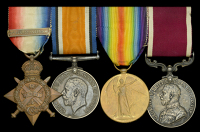 Four: Sergeant H. Hicks, Army Pay Corps, late Royal West Surrey Regiment, later Royal Air Force

1914 Star, with...