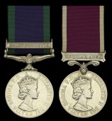Pair: Sergeant G. Hindle, Royal Army Pays Corps

General Service 1962-2007, 1 clasp, Malay Peninsula (14467139...
