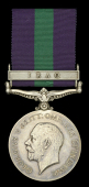 General Service 1918-62, 1 clasp, Iraq (7657855 Cpl. G. Hornsby. R.A.P.C.) good very fine	 £70-£90