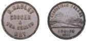 BRECKNOCK-SHIRE, Hay-on-Wye, Benjamin Hadley, 1851 (W 7570, the plate piece; Cox II, 2001, the plate piece; Allen...