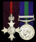 A Great War M.B.E. pair awarded to Captain E. L. Brash, Army Pay Department

The Most Excellent Order of the...