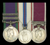 Three: Staff Sergeant Major P. B. Brown, Royal Army Pay Corps

General Service 1962-2007, 2 clasps, South Arabia,...