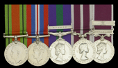 Five: Major J. J. G. Butler, Royal Army Pay Corps, late Durham Light Infantry

Defence and War Medals 1939-45;...