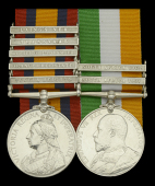 Pair: Major W. S. Carey, Army Pay Department, late West Yorkshire Regiment

Queen’s South Africa 1899-1902, 5...