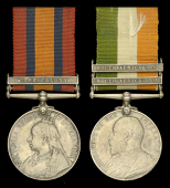 Pair: Sergeant G. Jordan, Army Pay Corps, late North Staffordshire Regiment

Queen’s South Africa 1899-1902, 1...
