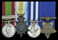 Four: Major T. P. Lloyd, Army Pay Department, late 60th Regiment of Foot

Afghanistan 1878-80, 1 clasp, Kandahar...