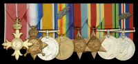 A Second War ‘Malta operations’ O.B.E. group of eight awarded to Major H. G. Ensoll, Royal Army Pay Corps, who...