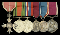 A Second War M.B.E. group of six awarded to Lieutenant-Colonel H. King, Royal Army Pay Corps, late Royal...