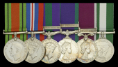 Six: Major J. H. Leighton, Royal Army Pay Corps, late Royal Tank Corps

Defence and War Medals 1939-45; General...