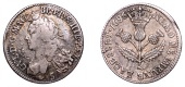 William II (1694-1702), Five Shillings, type I, 1696, reads gvl ·, stop before date, 2.28g/12h (D 157; SCBI 35,...