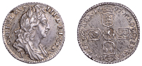 William III (1694-1702), Sixpence, 1697y, first bust, small crowns, later harp (ESC 1298; S 3536). Some haymarking,...