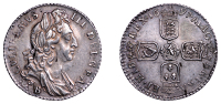William III (1694-1702), Sixpence, 1697b, first bust, small crowns, later harp (ESC 1261; S 3532). Extremely fine...