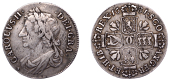 Charles II (1649-1685), Second coinage, Quarter-Dollar, 1681, 6.47g/6h (Murray 48; SCBI 35, 1632-3; B 7, fig. 1056;...