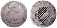 Countermarked issues, RENFREWSHIRE, Paisley, W. Langmuir, Paisley Dollar Society, a MEXICO, Ferdinand VII, 8 Reales,...