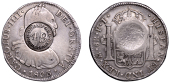 George III (1760-1820), Merchant Issues, DERBYSHIRE, Cromford, a MEXICO, Charles IIII, 8 Reales, 1803ft, Mexico...