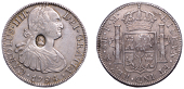 George III (1760-1820), Emergency issues, MEXICO, Charles IIII, 8 Reales, 1794fm, Mexico City, obv. countermarked...