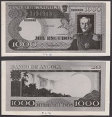 Banco de Angola, Bradbury Wilkinson archival photographs showing the obverse and reverse of unadopted designs for...