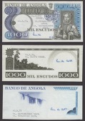 Banco de Angola, a set of stage proofs for 1000 Escudos, ND (1973), comprising obverse and reverse (2) die proofs,...