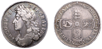 James II (1685-1688), Halfcrown, 1685, first bust, edge primo (ESC 748; S 3408). Good fine	 £150-£200