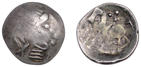 Continental Iron Age, EASTERN EUROPE, Imitations of Philip II of Macedon. 2nd century BC. AR Tetradrachm,...