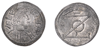Alfred the Great (871-899), Penny, A later copy in tin, struck in 1924, after Alfred’s London Monogram Issue, bust...