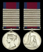 Military General Service 1793-1814, 9 clasps, Roleia, Vimiera, Corunna, Fuentes D’Onor, Vittoria, Pyrenees, Nive,...