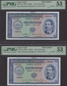Banco Nacional Ultramarino, Cape Verde, printers archival specimen 50 Escudos (3), 4 April 1972, serial number...