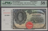 Banco Nacional Ultramarino, Mozambique, specimen 2500 Reis, 2 January 1908, no serial number, Alfredo Mendes da...