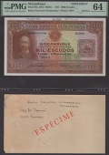 Banco Nacional Ultramarino, Mozambique, printers archival specimen 1000 Escudos, 1 November 1941, serial number...