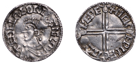 Æthelred II (978-1016), Penny, Long Cross type, Lewes, Merewine, merepine mωo læp, 1.42g/9h (HHK 55; Sussex Mints...