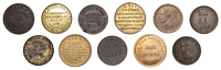 LONDON, Strand, William Day (W 2470, the plate piece), Richard Ford (W 2540), Robert Warren (2, W 2980a, 2980b);...