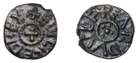 Kings of Northumbria, Æthelred II (Second reign), Styca, Eardwulf, +edilred rex around cross in circle, rev....