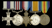 A fine Great War ‘Western Front’ M.C., M.M., group of five awarded to Second Lieutenant P. M. Gibson, 2nd...