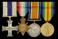 A Great War ‘Western Front’ M.C. group of four awarded to Lieutenant H. R. Strong, 5th (Special Reserve)...