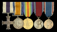 A Great War ‘Salonika’ M.C. group of five awarded to Major N. H. B. Lyon, 3rd Battalion, Middlesex...
