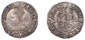 Elizabeth I (1558-1603), Third issue, Threepence, 1568/7 (8 inverted), mm. coronet, bust 4D, small rose, reads ang...