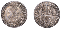 Elizabeth I (1558-1603), Third issue, Threepence, 1568/7 (8 inverted), mm. coronet, bust 4D, small rose, reads ang...