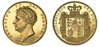 George IV (1820-1830), Proof Five Pounds, 1826, edge septimo, 39.92g/6h (Hill F7; WR 213; S 3797). Minute area of...
