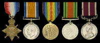 Five: Company Quartermaster Sergeant W. A. Roberts, Middlesex Regiment

1914-15 Star (995 C.Q.M. Sjt. W. A....