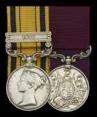 Pair: Colour Sergeant M. Shaughnessy, Middlesex Regiment

South Africa 1877-79, 1 clasp, 1879 (1004 Corpl. M....