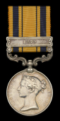 South Africa 1877-79, 1 clasp, 1879 (50/745. Pte. H. Holgate. 57th. Foot.) polished, good fine	 £400-£500