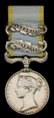 Crimea 1854-56, 2 clasps, Balaklava, Inkermann (M. Murphy. 57th. Regt.) officially impressed naming, edge bruising,...