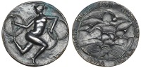 ITALY, Olympic Games, Rome, 1960, a cast bronze Participant’s medal by E. Greco for Bertoni, naked female figure...
