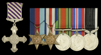 A Second War D.F.C. group of six awarded to Flying Officer A. D. J. Uffindell, Royal New Zealand Air Force, who as a...