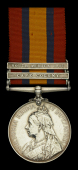Queen’s South Africa 1899-1902, 2 clasps, Cape Colony, South Africa 1901, unofficial rivets between clasps, with...