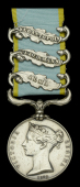 Crimea 1854-56, 3 clasps, Alma, Inkermann, Sebastopol (. Corpl. N. Walsh. 77th. Regt.) officially impressed naming,...