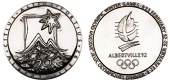 FRANCE, Winter Olympic Games, Albertville, 1992, a chromed steel Participant’s medal, unsigned [by Renée Mayot]...